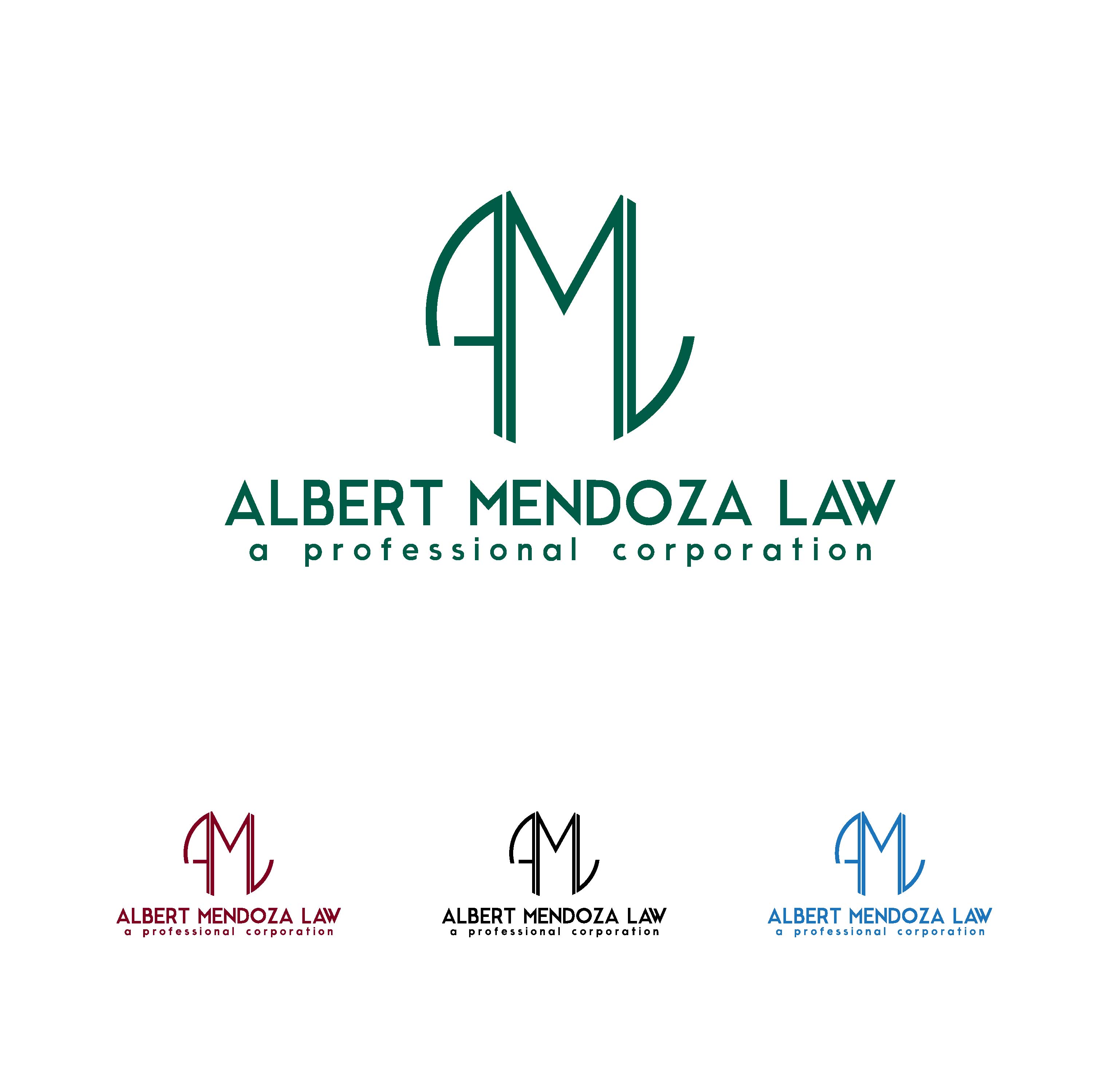 Logo Design by JanuXart for Albert Mendoza Law, A Professional Corporation | Design #27430323