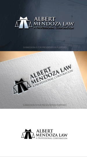 Logo Design by graphicevolution for Albert Mendoza Law, A Professional Corporation | Design: #27430196