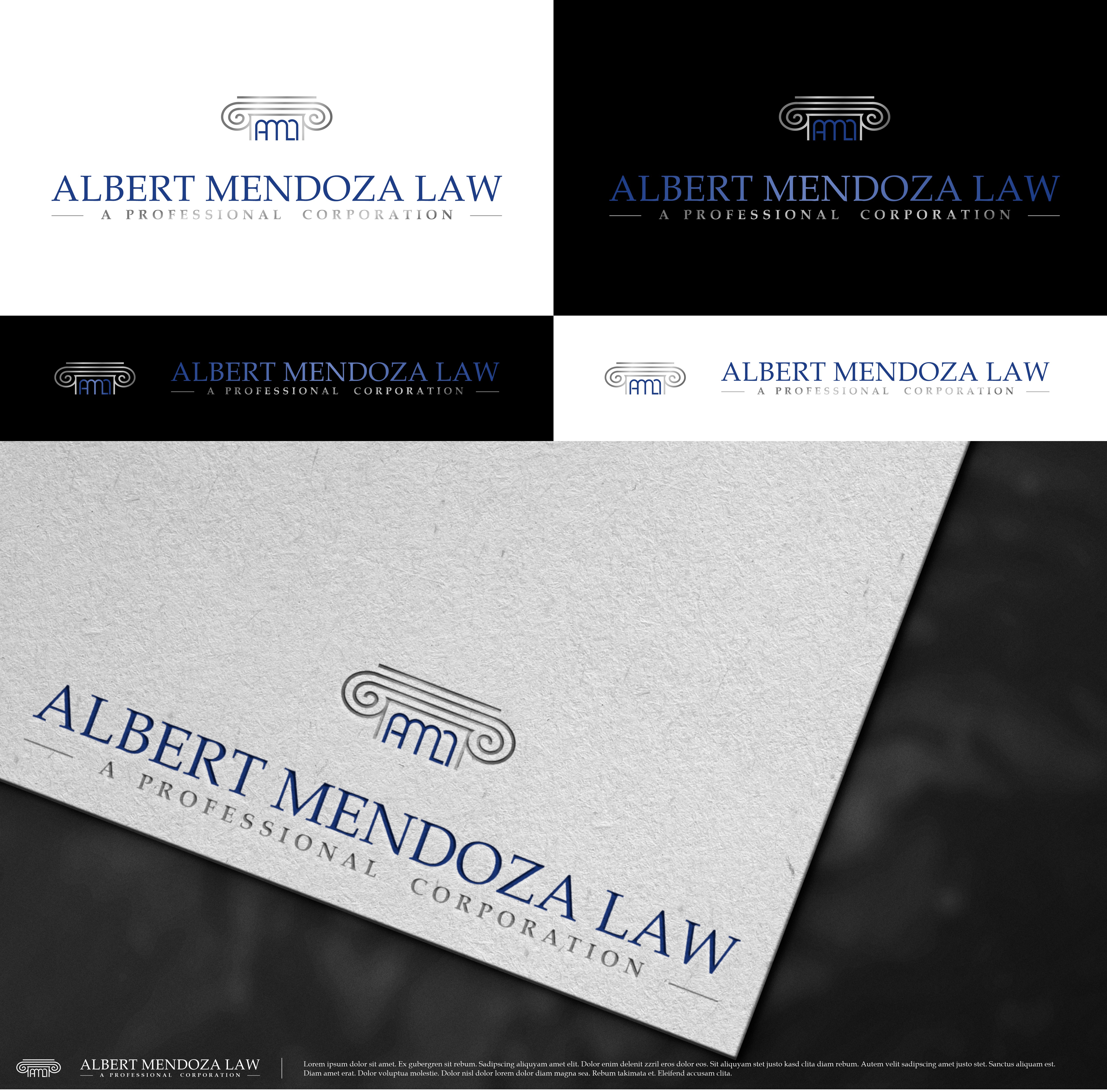 Logo Design by gorant for Albert Mendoza Law, A Professional Corporation | Design #27453017