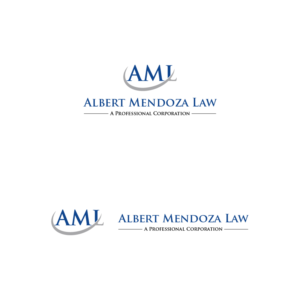 Logo Design by AlphabetZero.co.uk for Albert Mendoza Law, A Professional Corporation | Design: #27439125