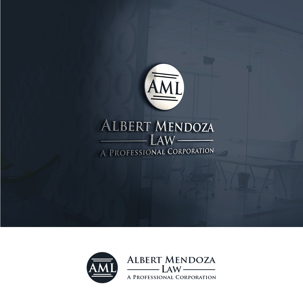 Logo-Design von AlphabetZero.co.uk für Albert Mendoza Law, A Professional Corporation | Design #27444062