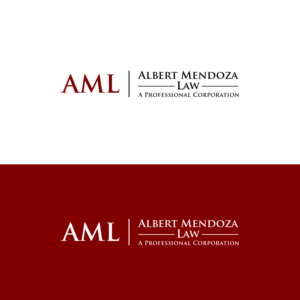 Logo Design by AlphabetZero.co.uk for Albert Mendoza Law, A Professional Corporation | Design: #27444071