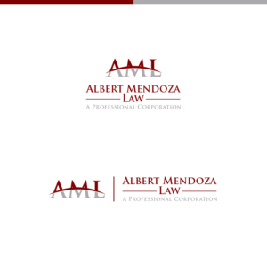 Logo Design by AlphabetZero.co.uk for Albert Mendoza Law, A Professional Corporation | Design: #27444080