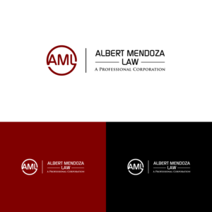 Logo Design by AlphabetZero.co.uk for Albert Mendoza Law, A Professional Corporation | Design: #27444106