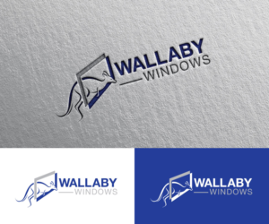 Wallaby Windows | Logo Design by Iris 3