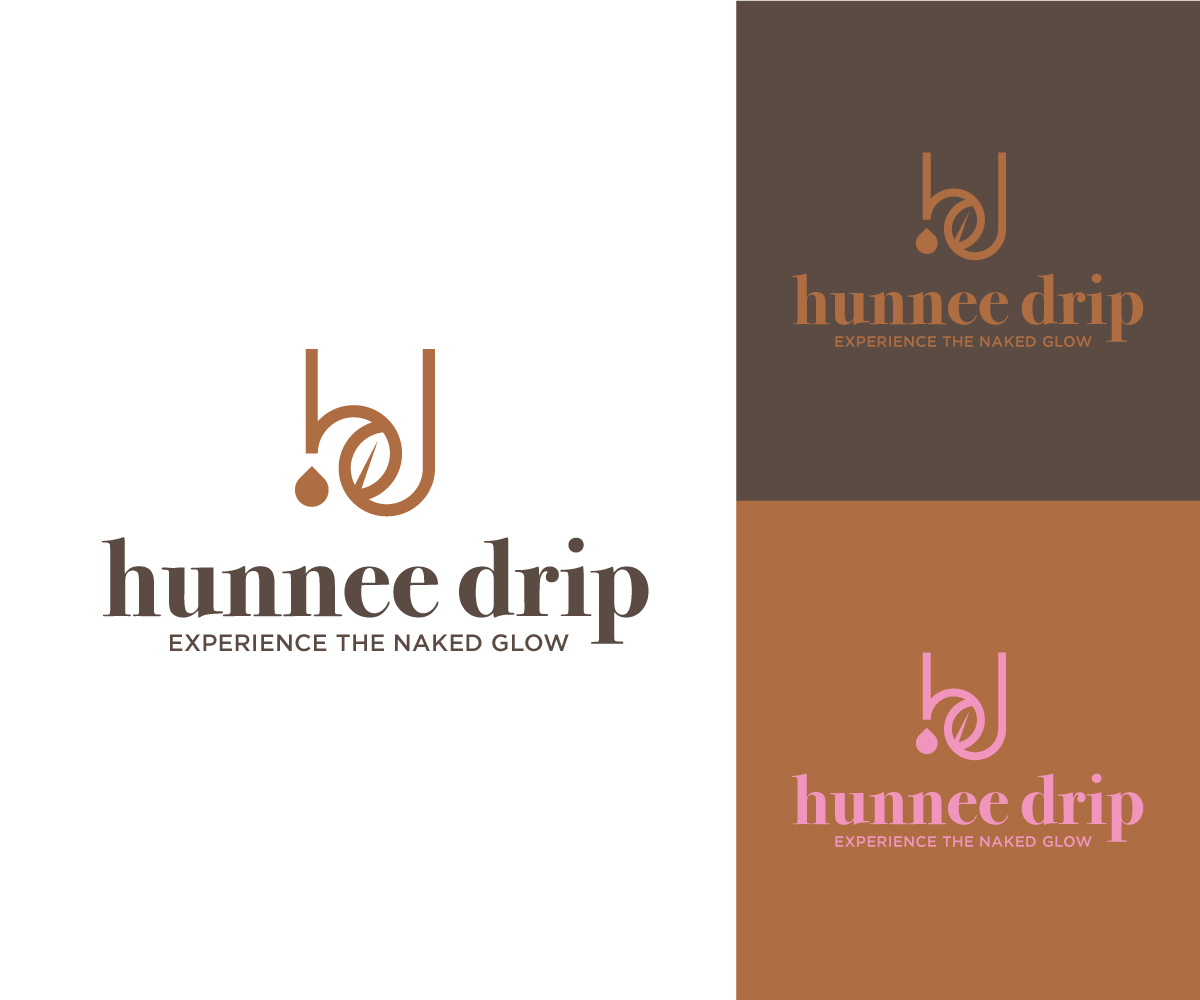 Logo Design by ecorokerz for hunnee drip | Design #27446438