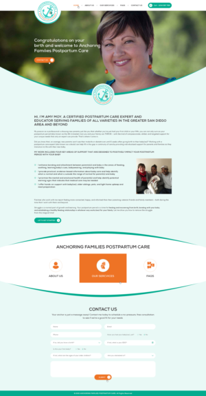 Web Design by Ved Web Services for Anchoring Families Postpartum Support | Design: #27436526