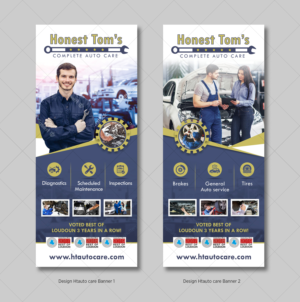 2 Honest Toms Auto Care Banners  | Diseño de Póster por D Creative