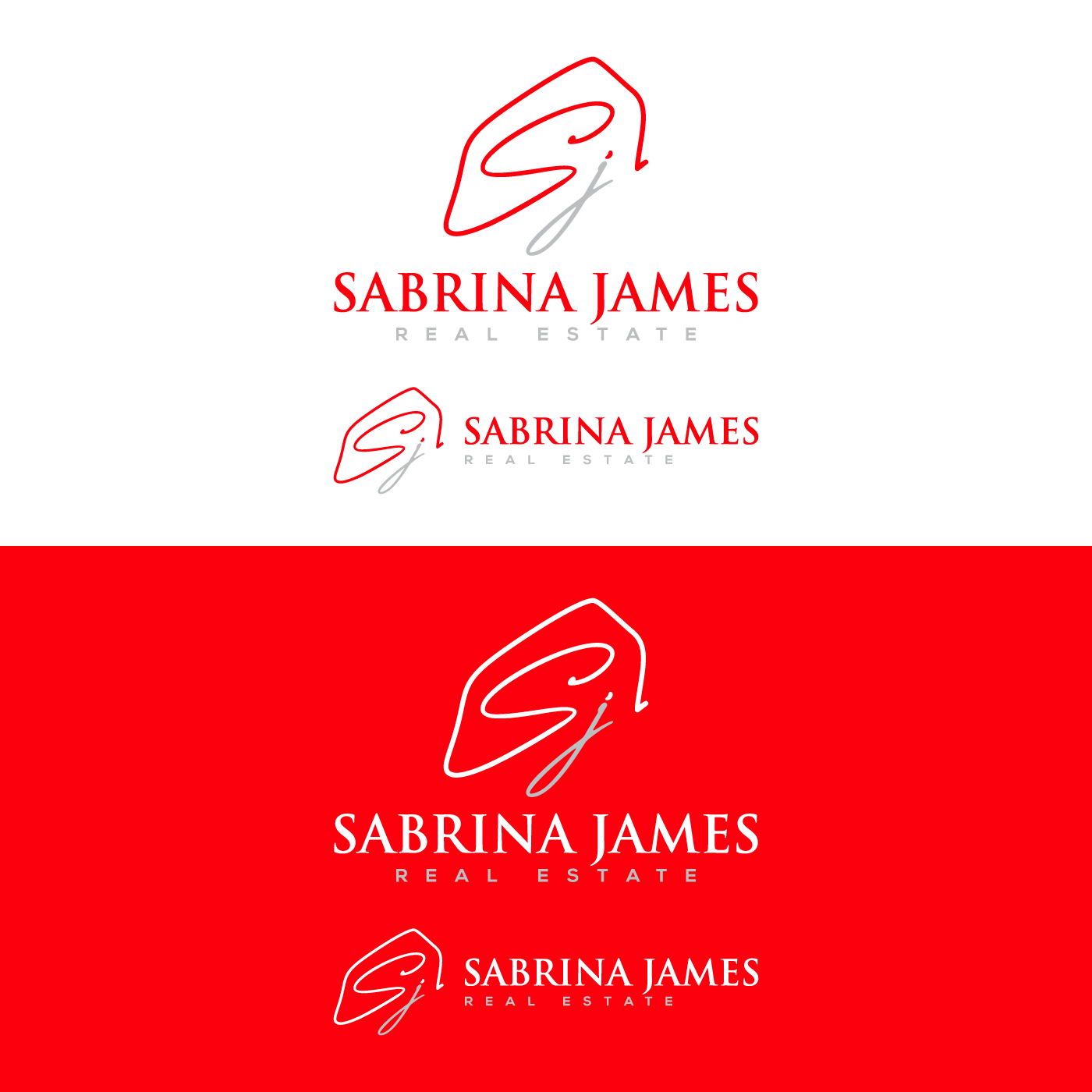 Logo Design by sangeloenriquez for Sabrina James Real Estate | Design #27439251
