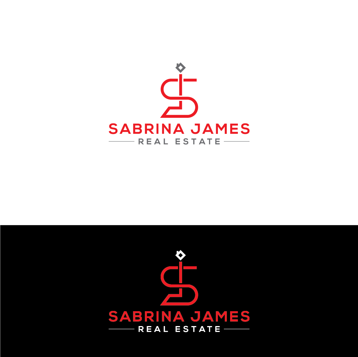 Logo Design by Deziners Zone for Sabrina James Real Estate | Design #27440371