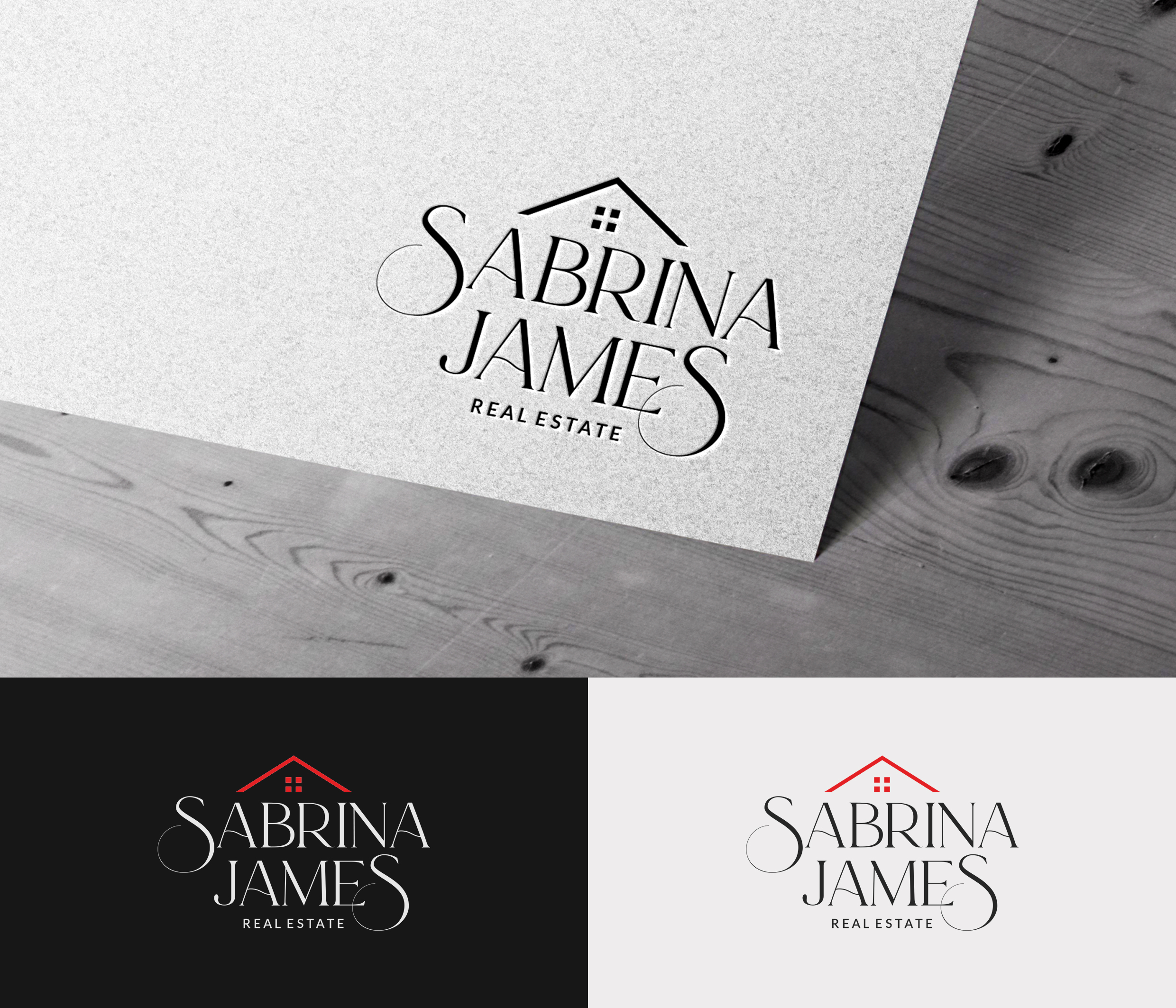 Logo Design by christianpoetoe for Sabrina James Real Estate | Design #27451792