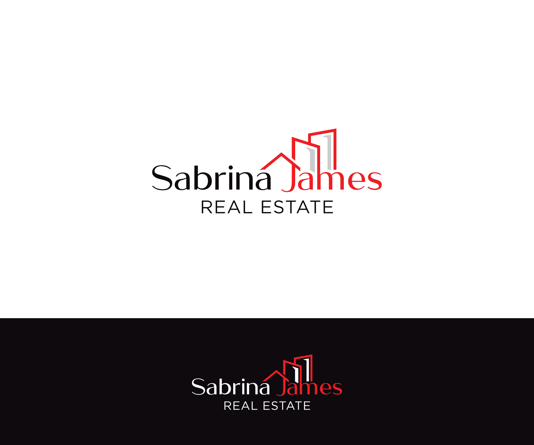 Logo Design by ecorokerz for Sabrina James Real Estate | Design #27440659