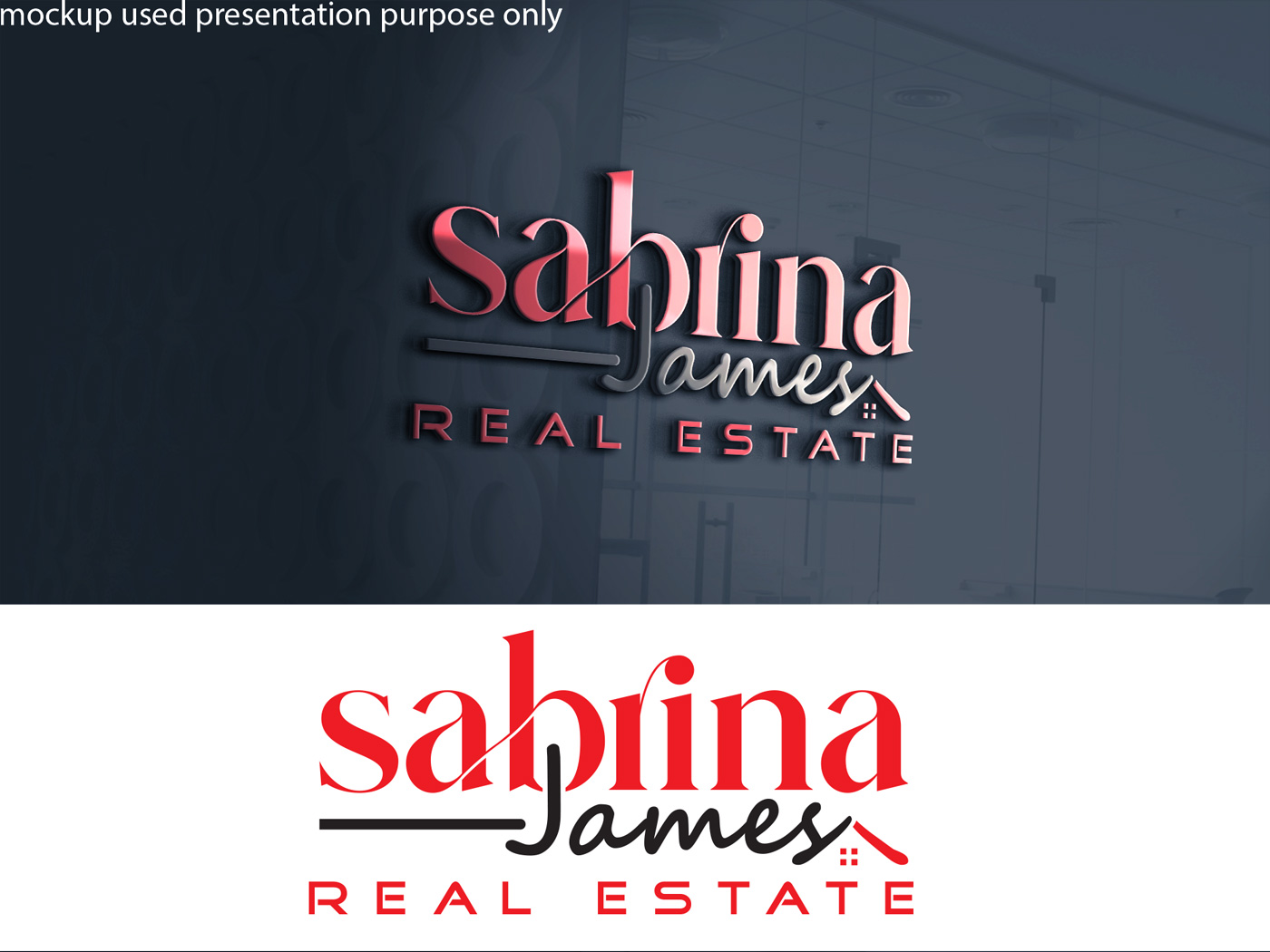 Logo Design by A S design @ for Sabrina James Real Estate | Design #27443612