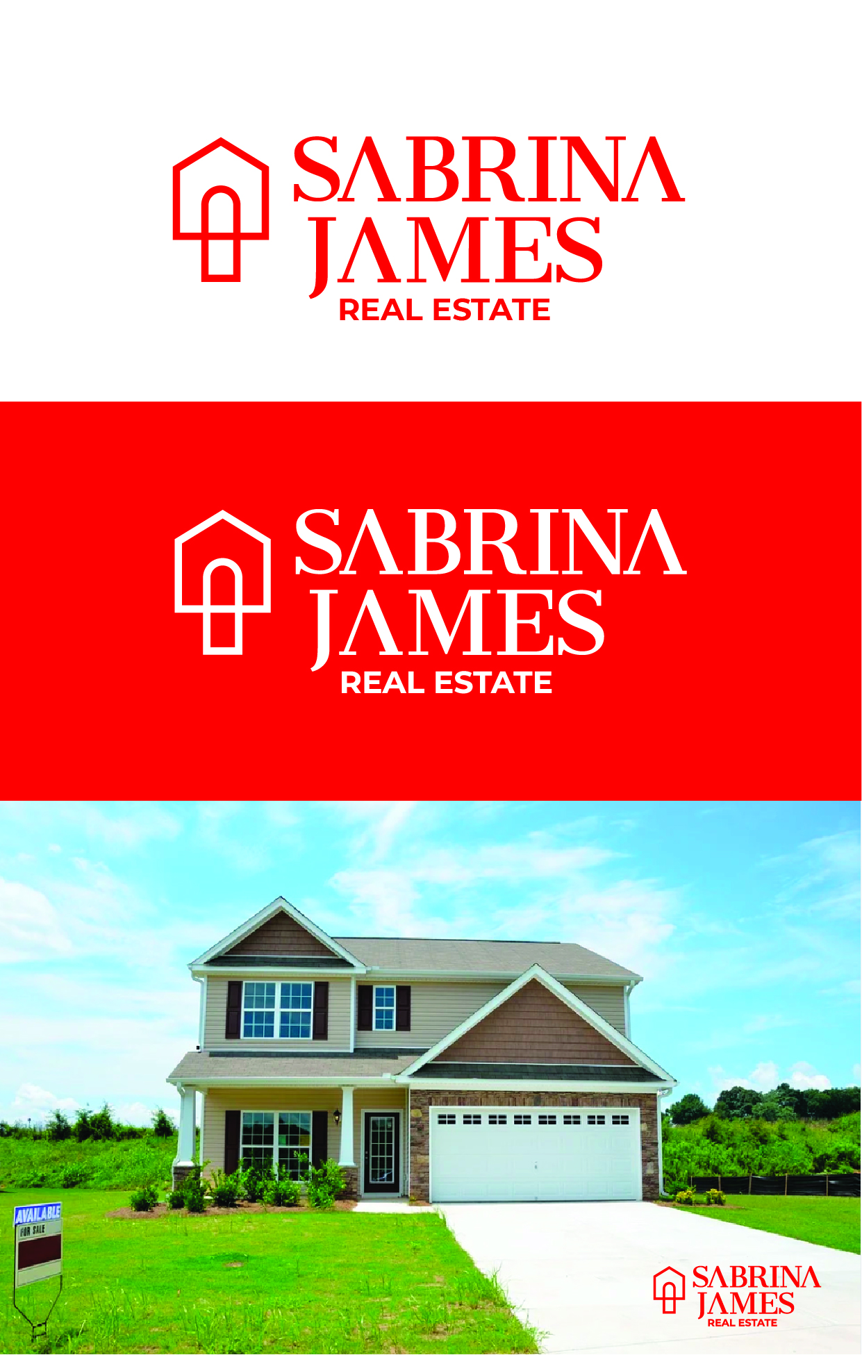 Logo Design by Brandão for Sabrina James Real Estate | Design #27437838