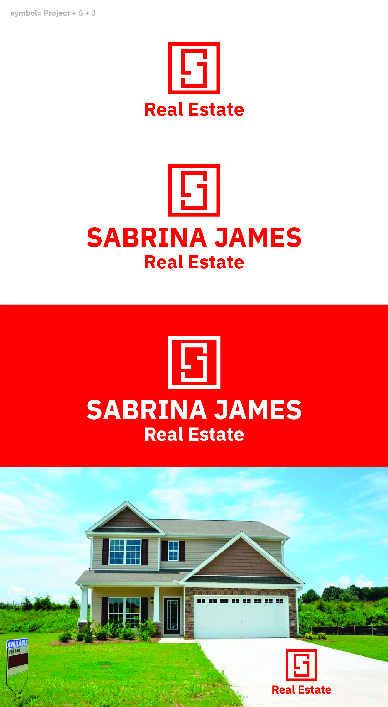 Logo-Design von Brandão für Sabrina James Real Estate | Design #27437885