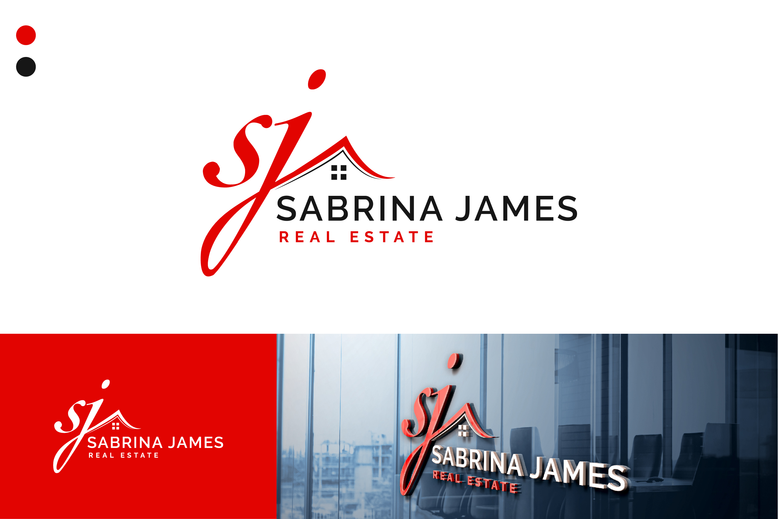 Logo Design by Yummy Art for Sabrina James Real Estate | Design #27437726