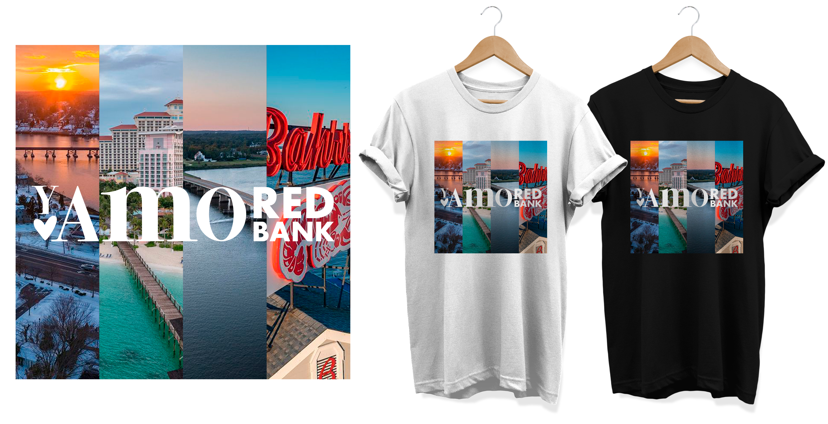 T-shirt Design by Al Pech for i love red bank | Design #27463976
