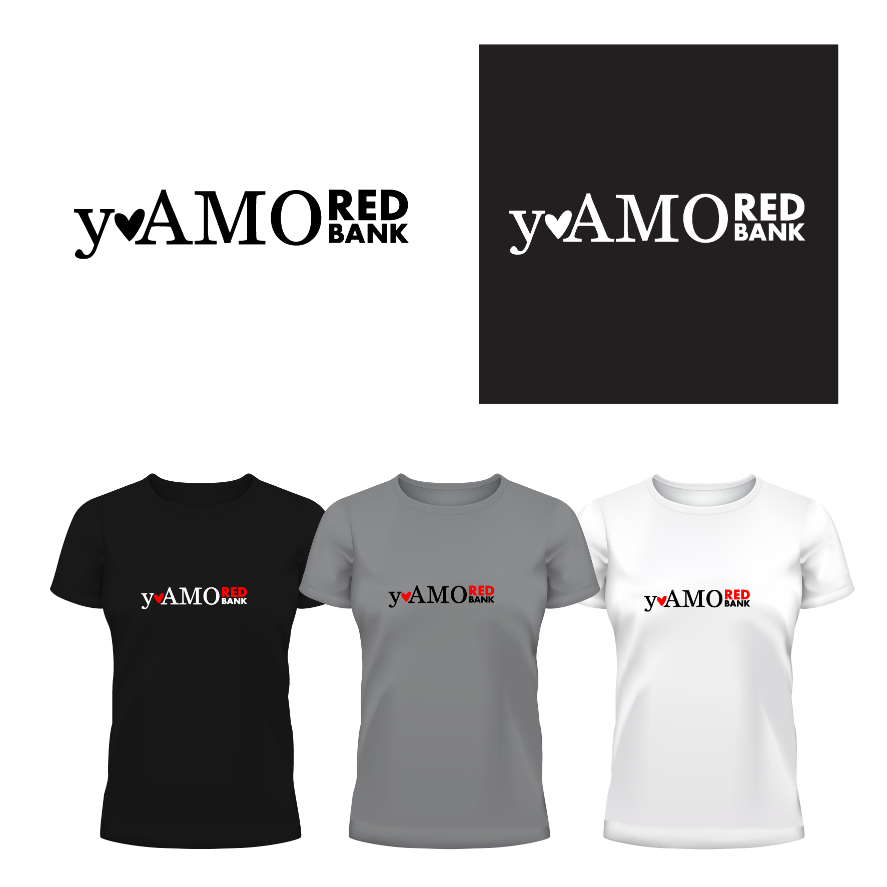 T-shirt Design by Wanda.G for i love red bank | Design #27450094