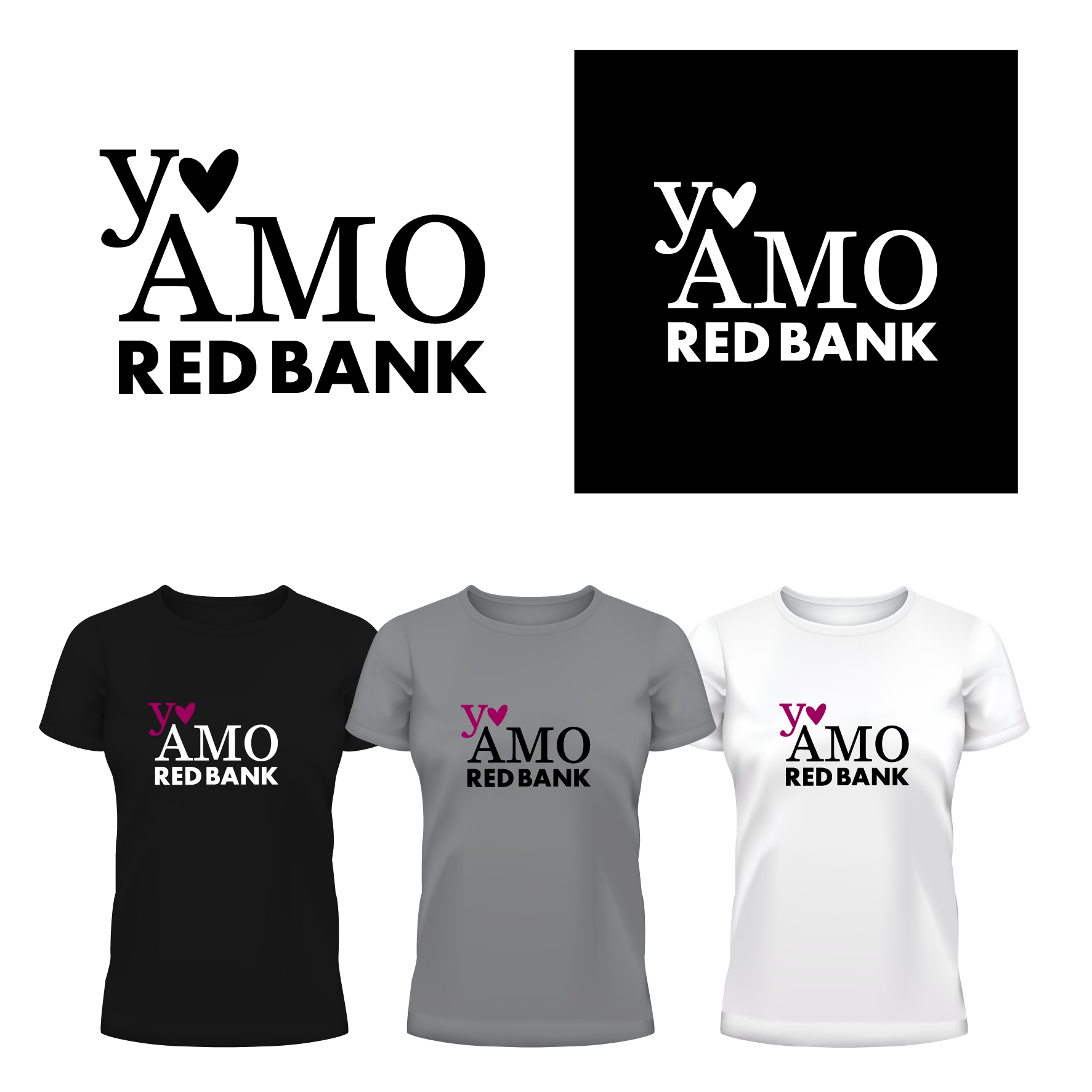 T-shirt Design by Wanda.G for i love red bank | Design #27450096