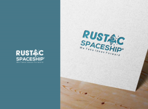 Rustic Spaceship | Logo Design by nikkiblue
