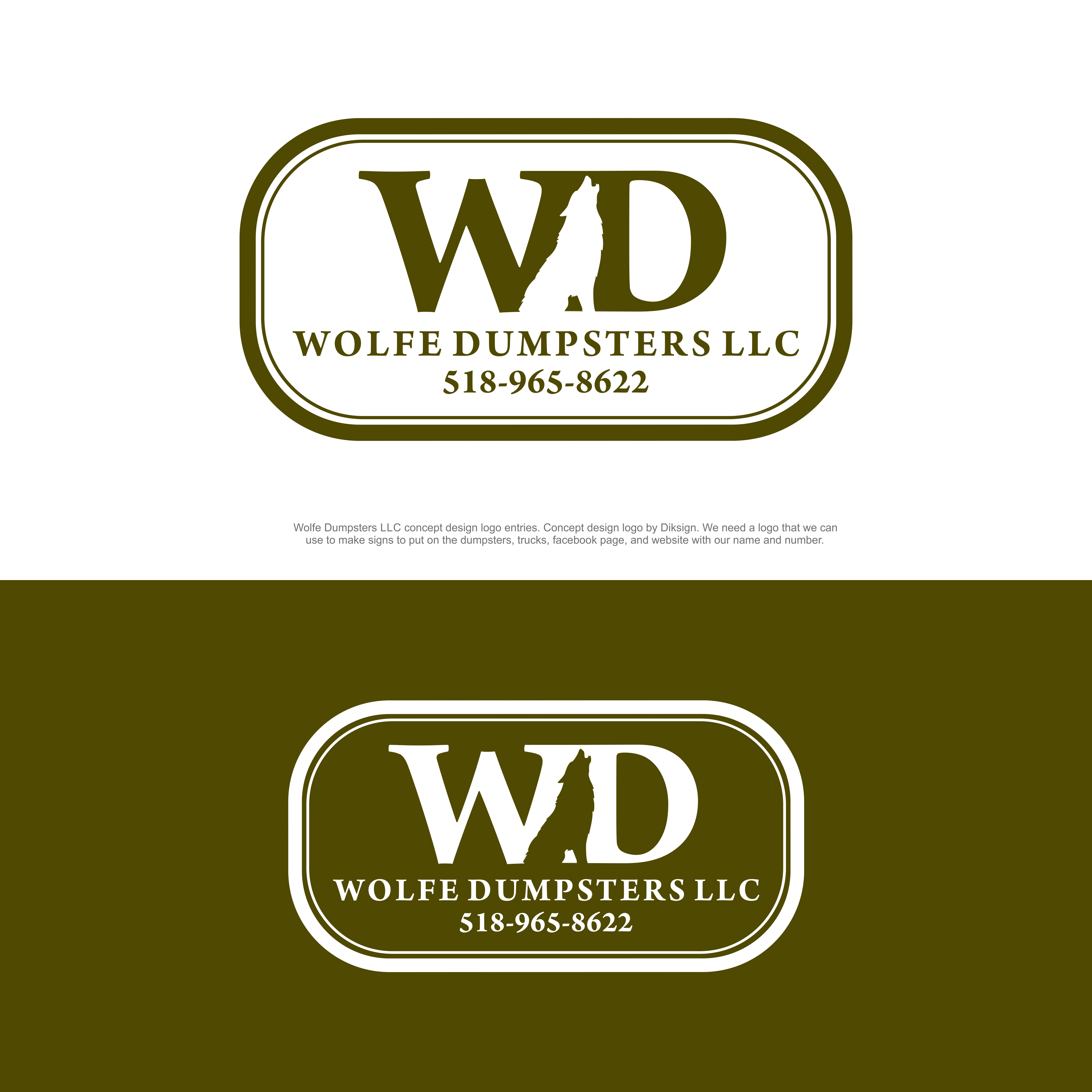 Logo Design by diksign for Wolfe Builders | Design #27471678