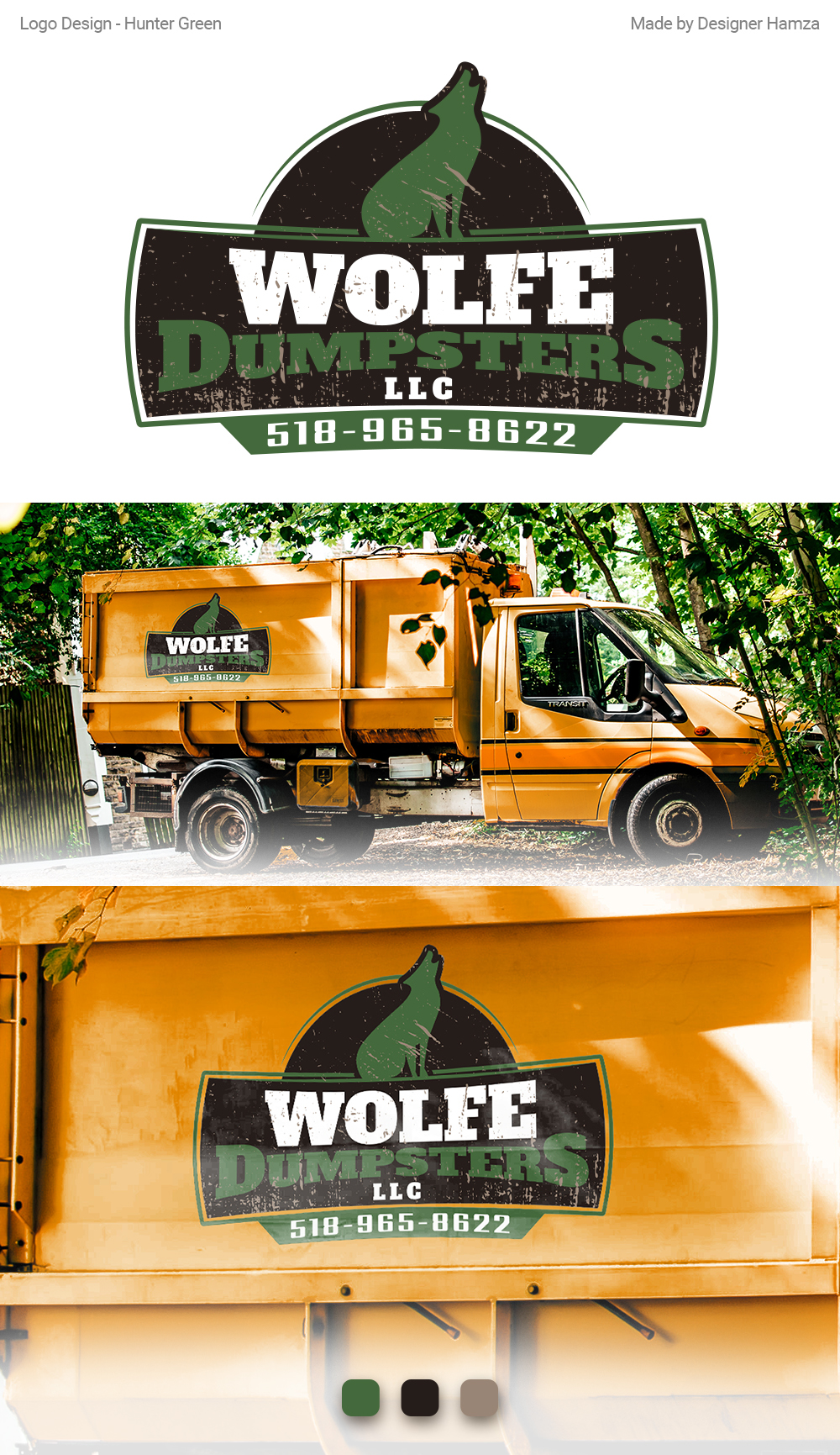 Logo-Design von Designer Hamza für Wolfe Builders | Design #27516126