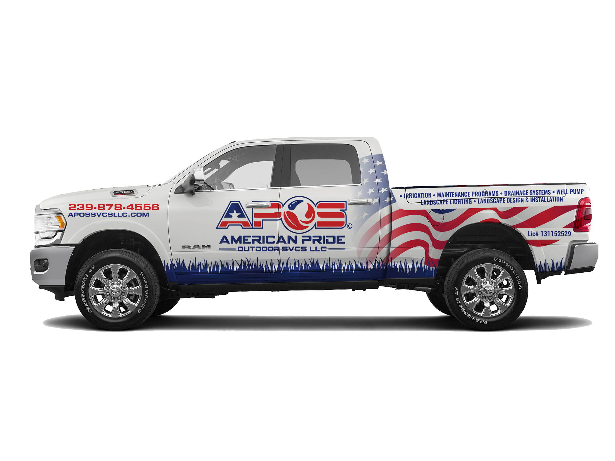 Design de Covering de Véhicule par Priyo Subarkah pour American Pride Outdoor SVCS LLC | Design #27447305