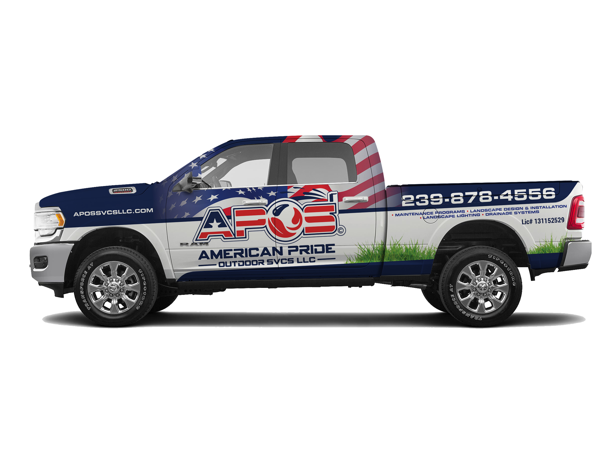 Car Wrap Design by Priyo Subarkah for American Pride Outdoor SVCS LLC | Design #27447345
