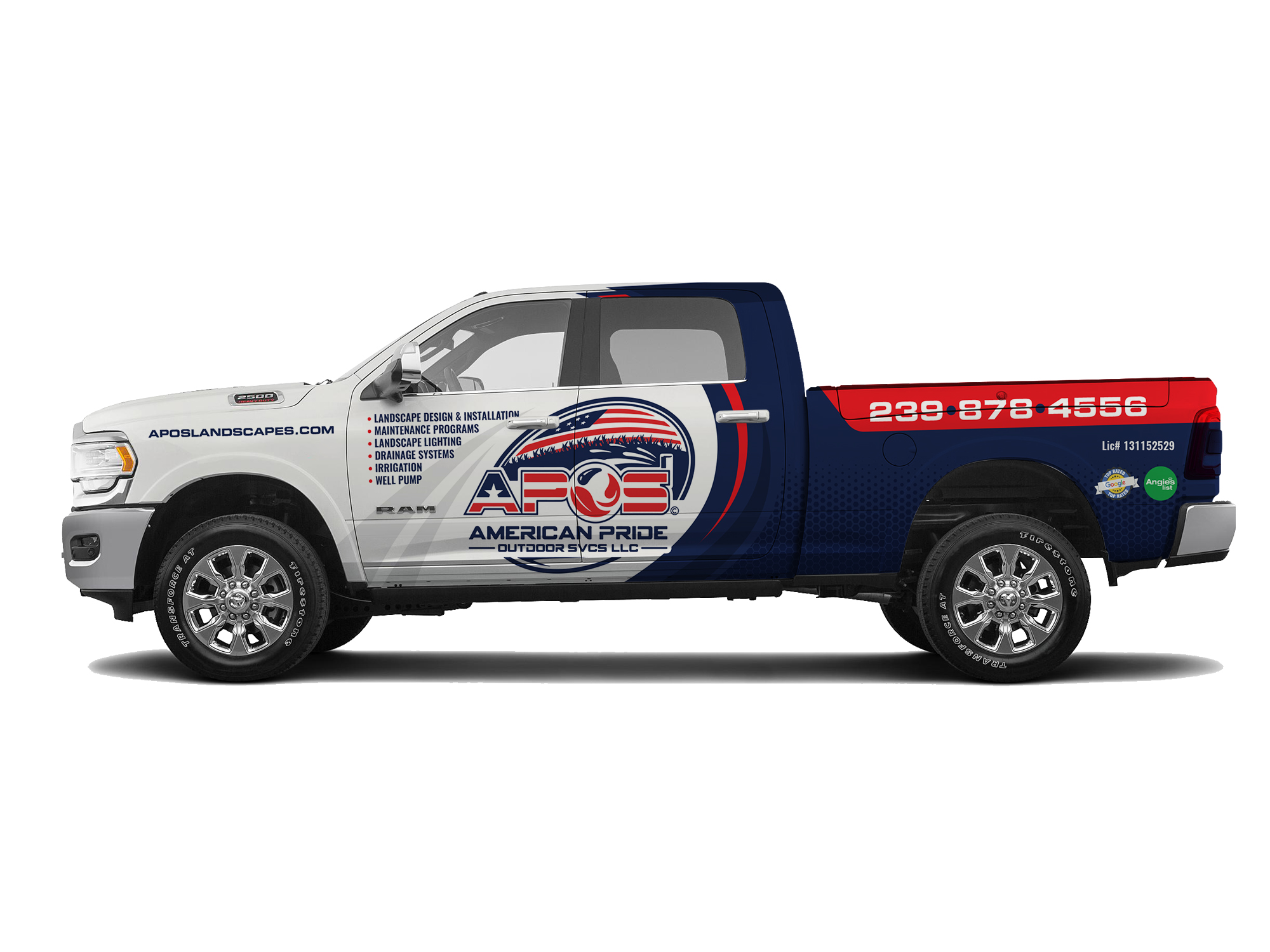 Car Wrap Design by Priyo Subarkah for American Pride Outdoor SVCS LLC | Design #27449009