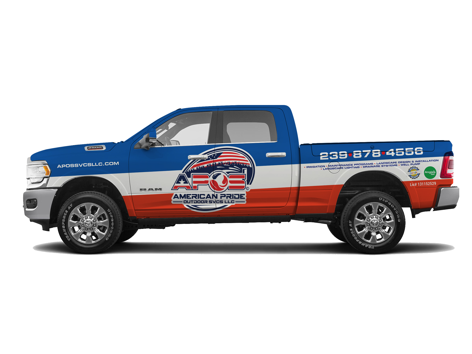 Car Wrap Design by Priyo Subarkah for American Pride Outdoor SVCS LLC | Design #27449023