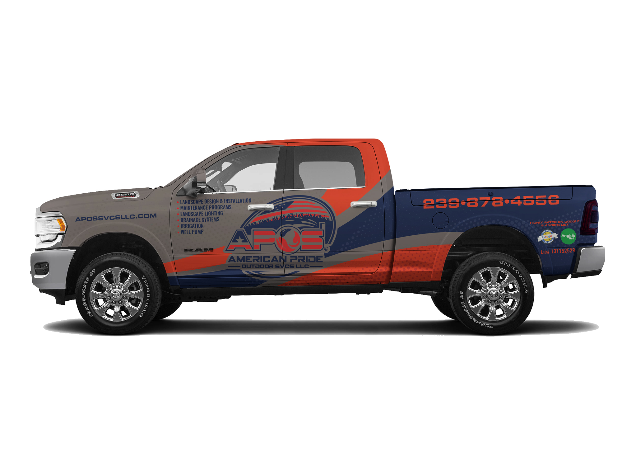Car Wrap Design by Priyo Subarkah for American Pride Outdoor SVCS LLC | Design #27450808
