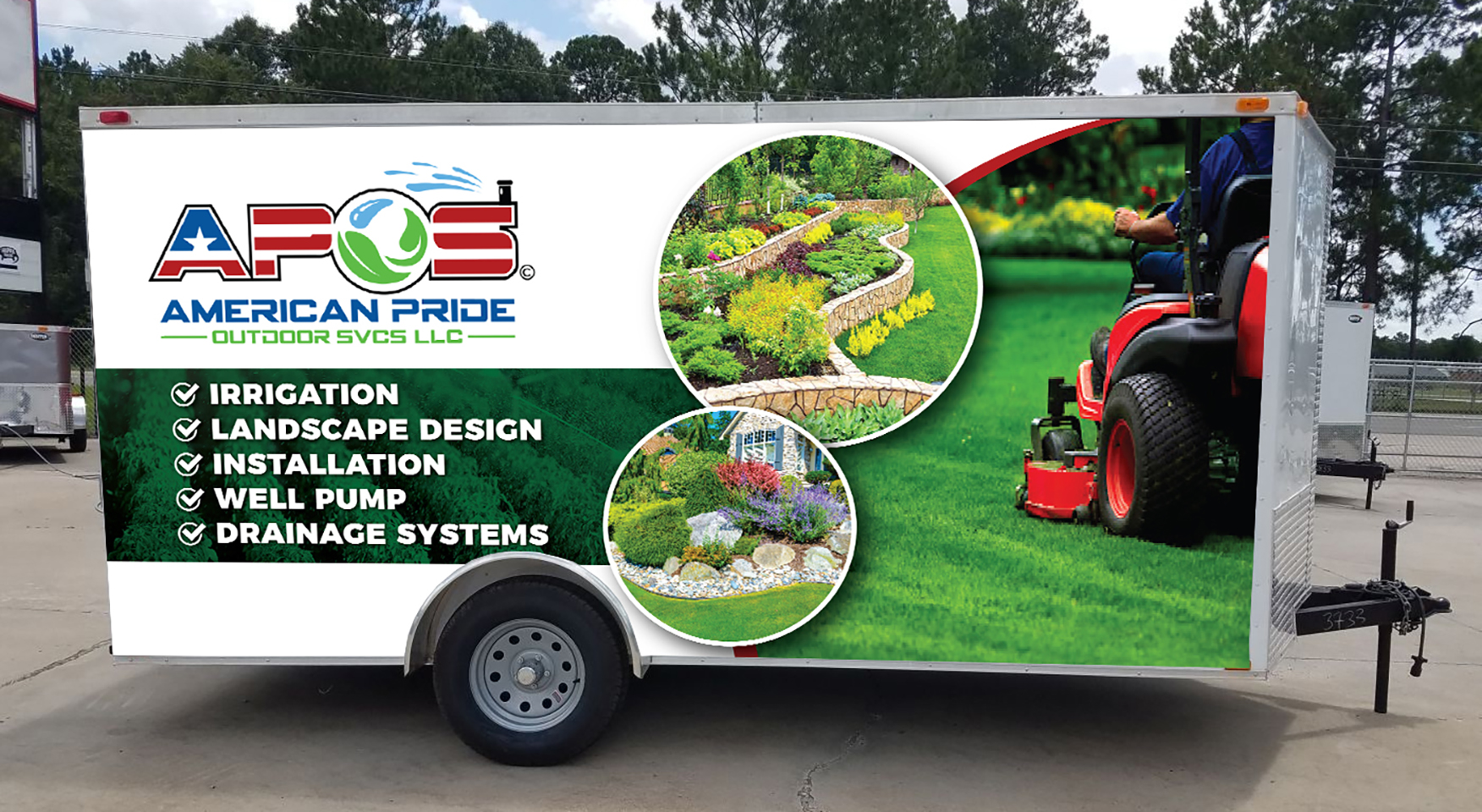 Design de Covering de Véhicule par Deziners Zone pour American Pride Outdoor SVCS LLC | Design #27441237