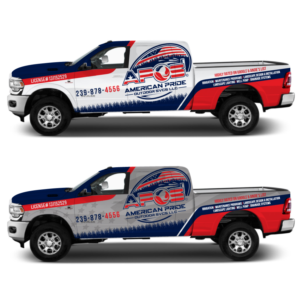 Car Wrap Design by Yoga Tri for American Pride Outdoor SVCS LLC | Design: #27449295