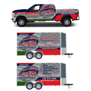 Car Wrap Design by Yoga Tri for American Pride Outdoor SVCS LLC | Design: #27452566