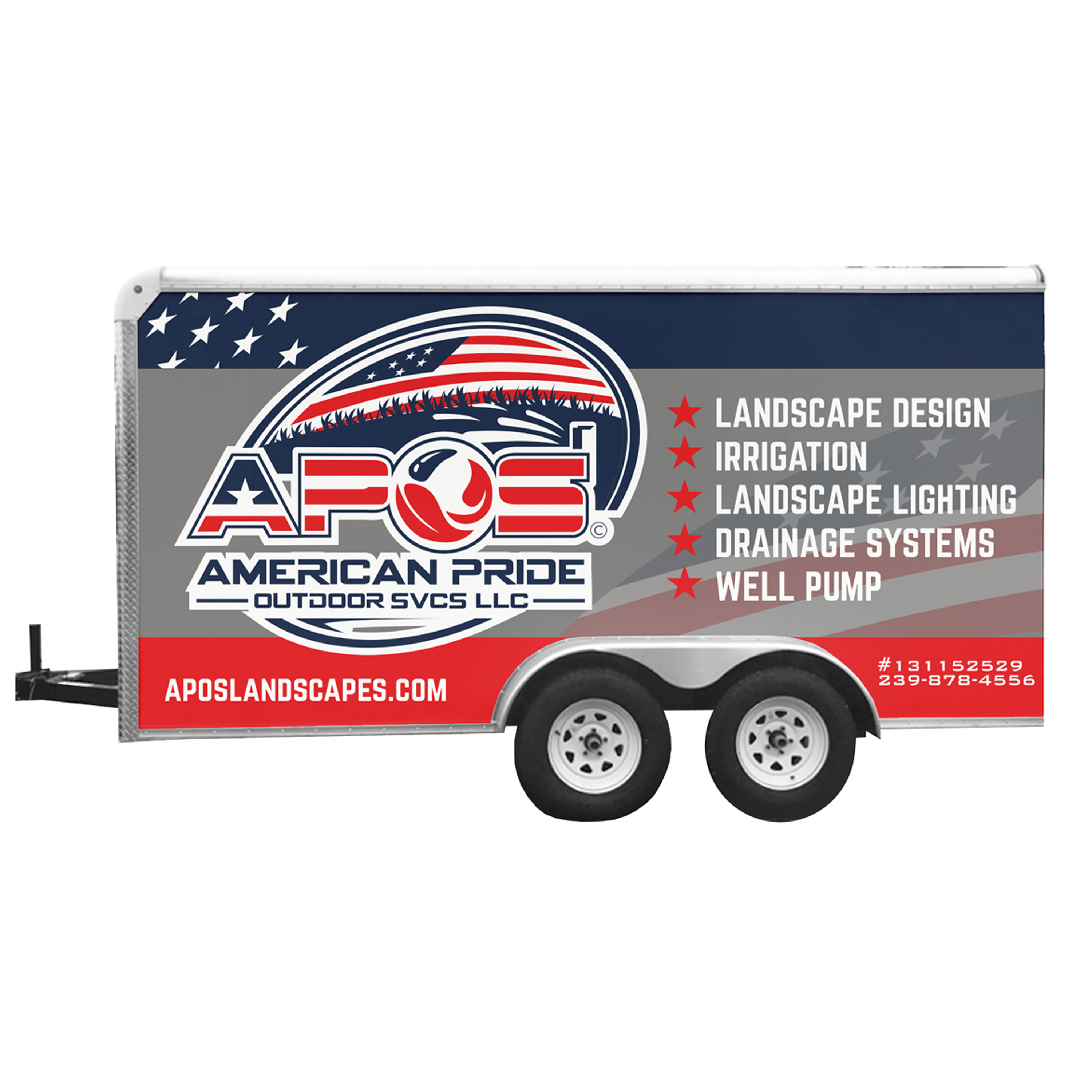 Design de Covering de Véhicule par MAKE ME THE WINNER pour American Pride Outdoor SVCS LLC | Design #27449628