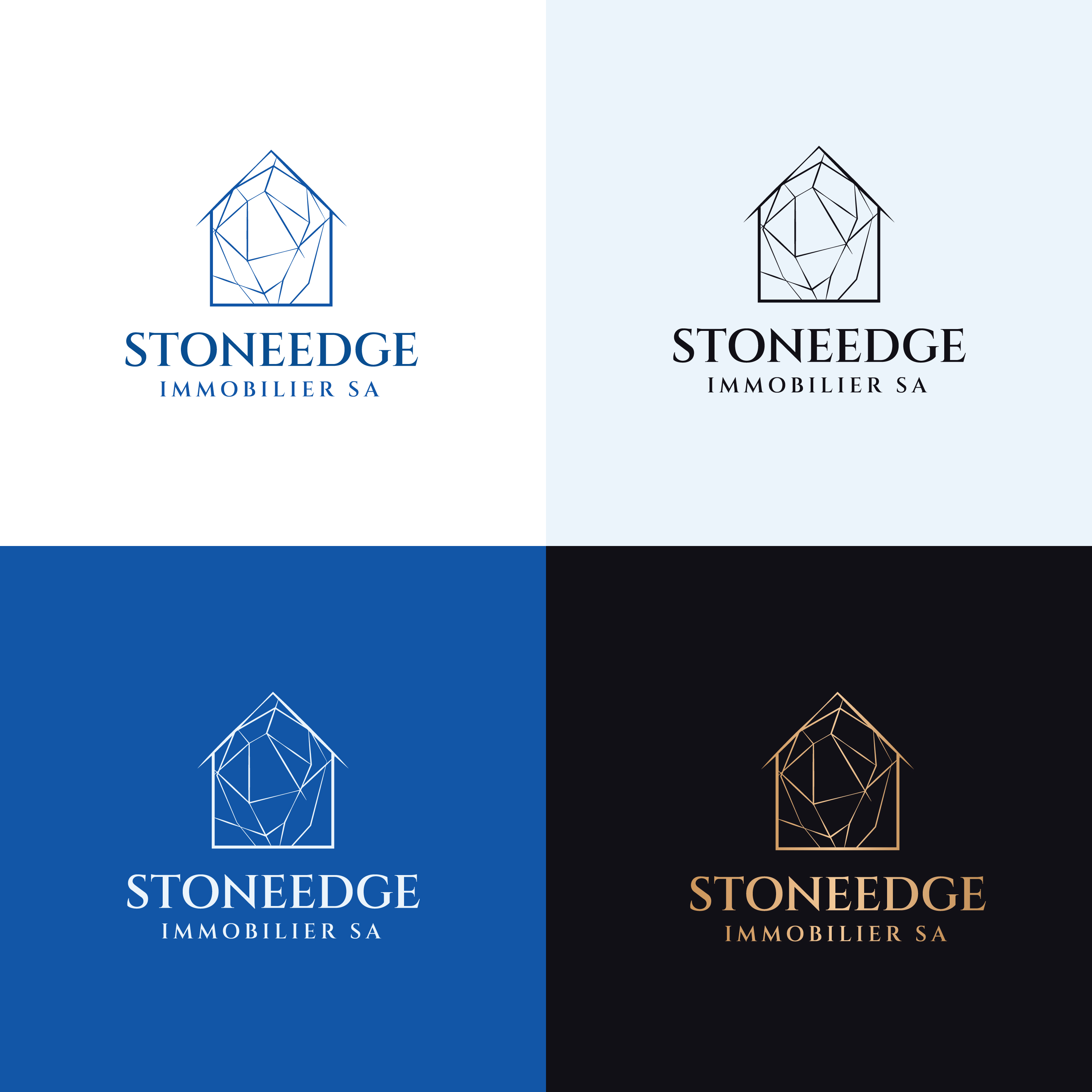 Logo Design by Sadia Shaky for StoneEdge Immobilier SA  | Design #27444777