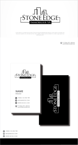 Logo Design by graphicevolution for StoneEdge Immobilier SA  | Design: #27440897