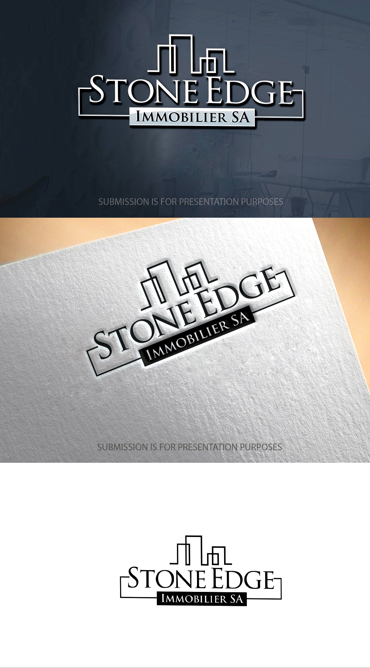 Diseño de Logo por graphicevolution para StoneEdge Immobilier SA  | Diseño #27440898