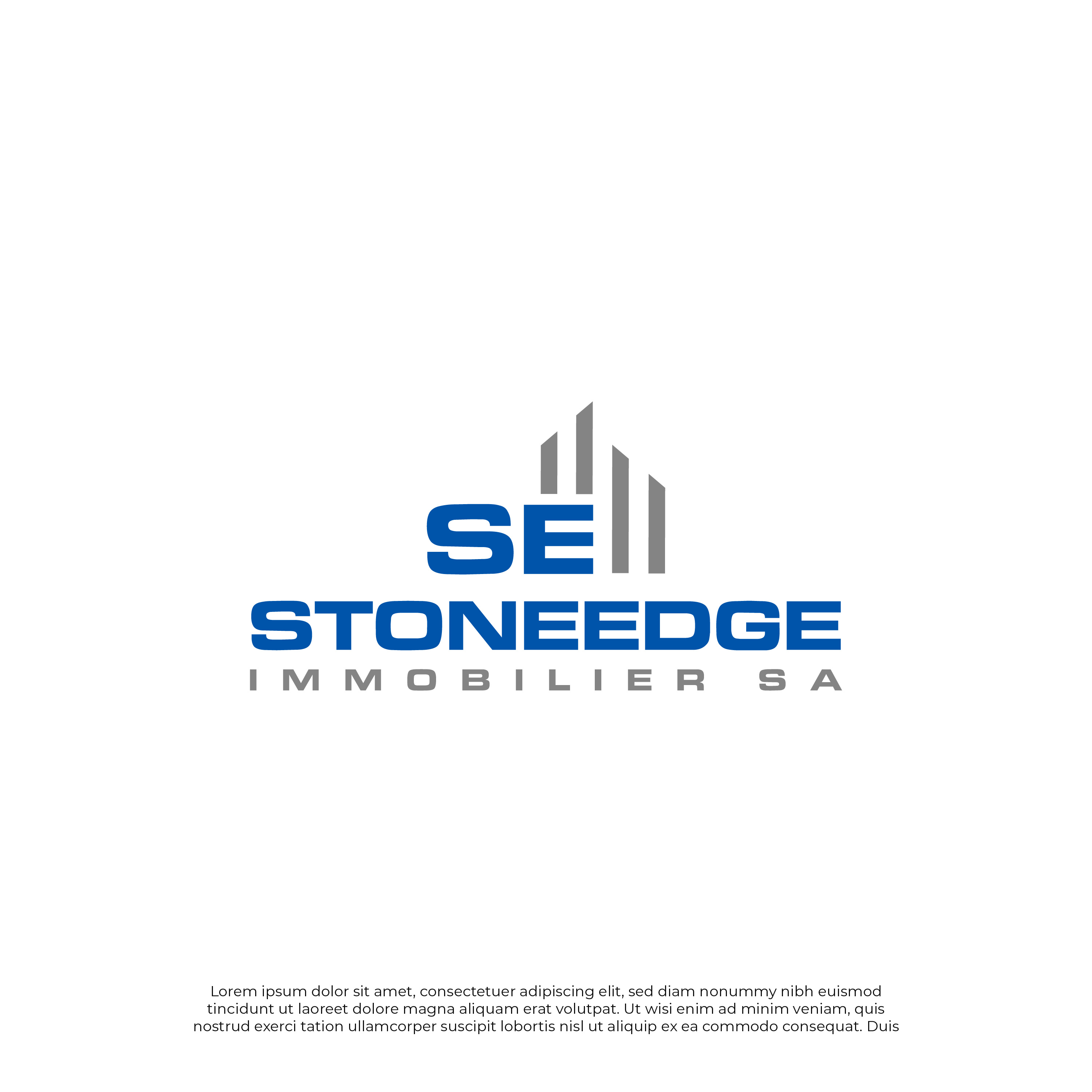 Logo Design by Blvck for StoneEdge Immobilier SA  | Design #27445779