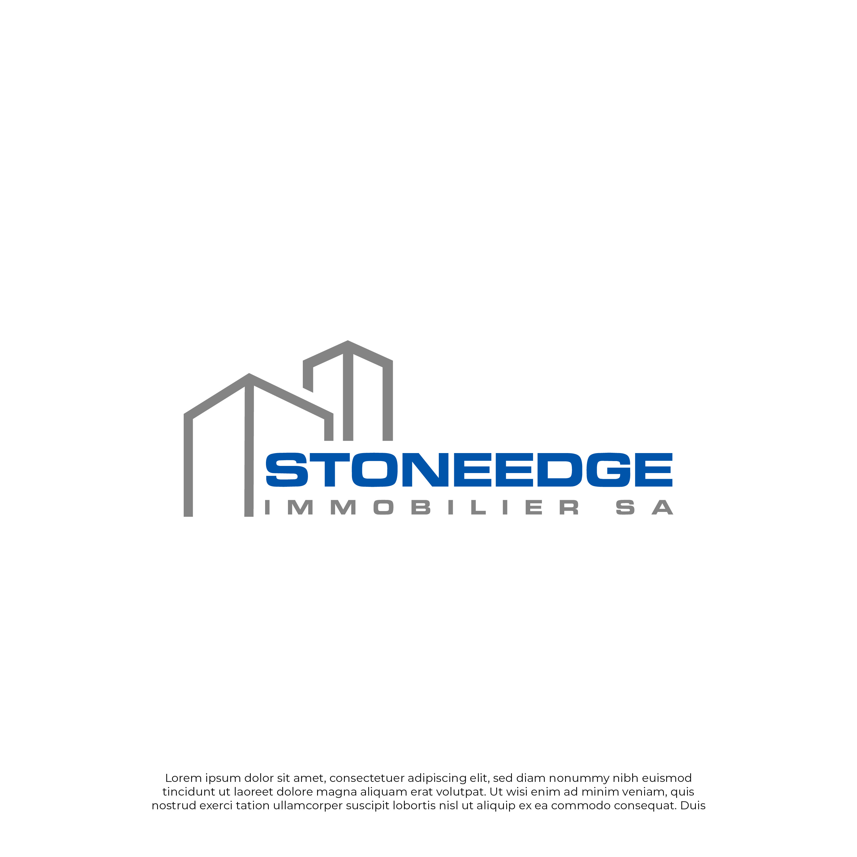 Logo Design by Blvck for StoneEdge Immobilier SA  | Design #27445780