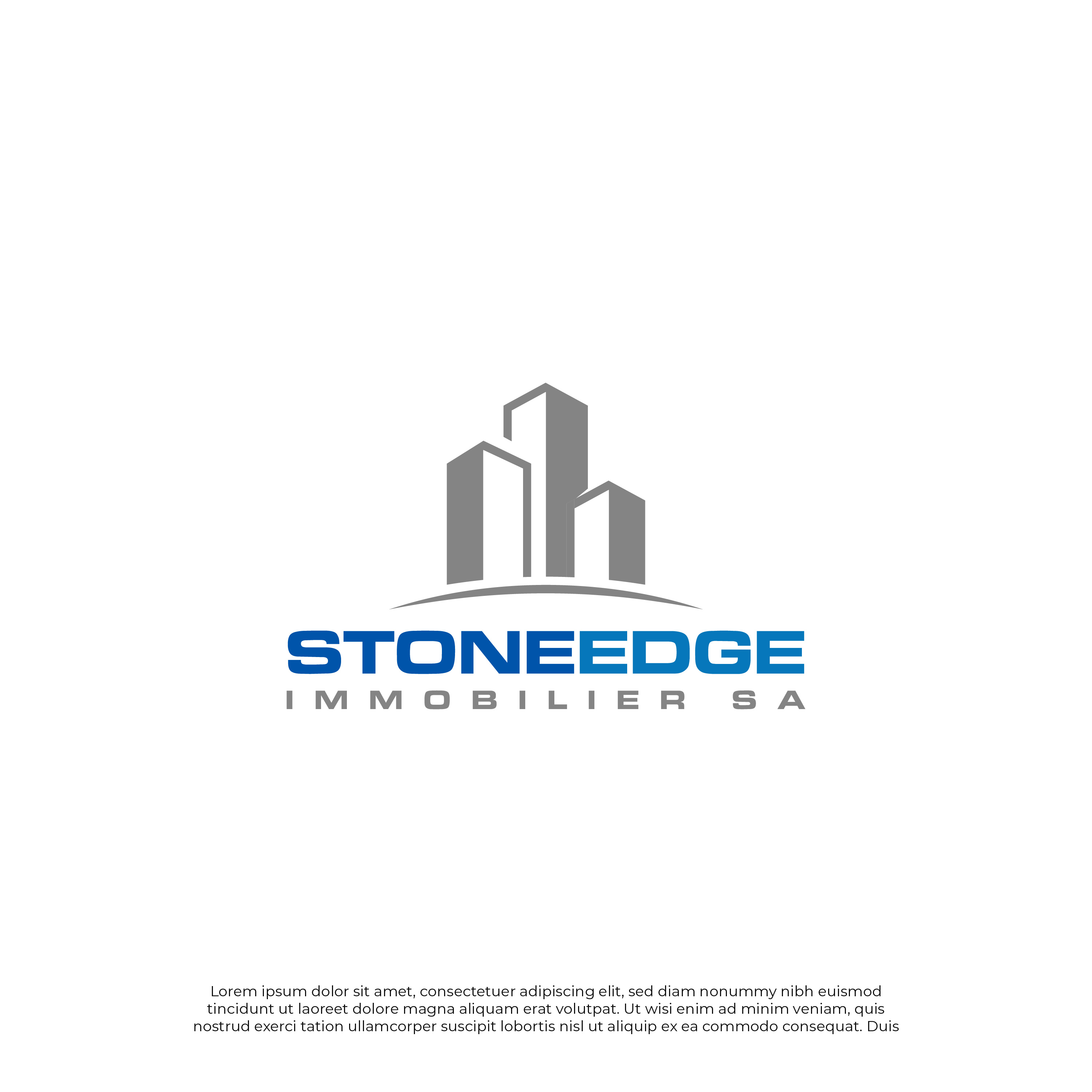 Logo Design by Blvck for StoneEdge Immobilier SA  | Design #27446622