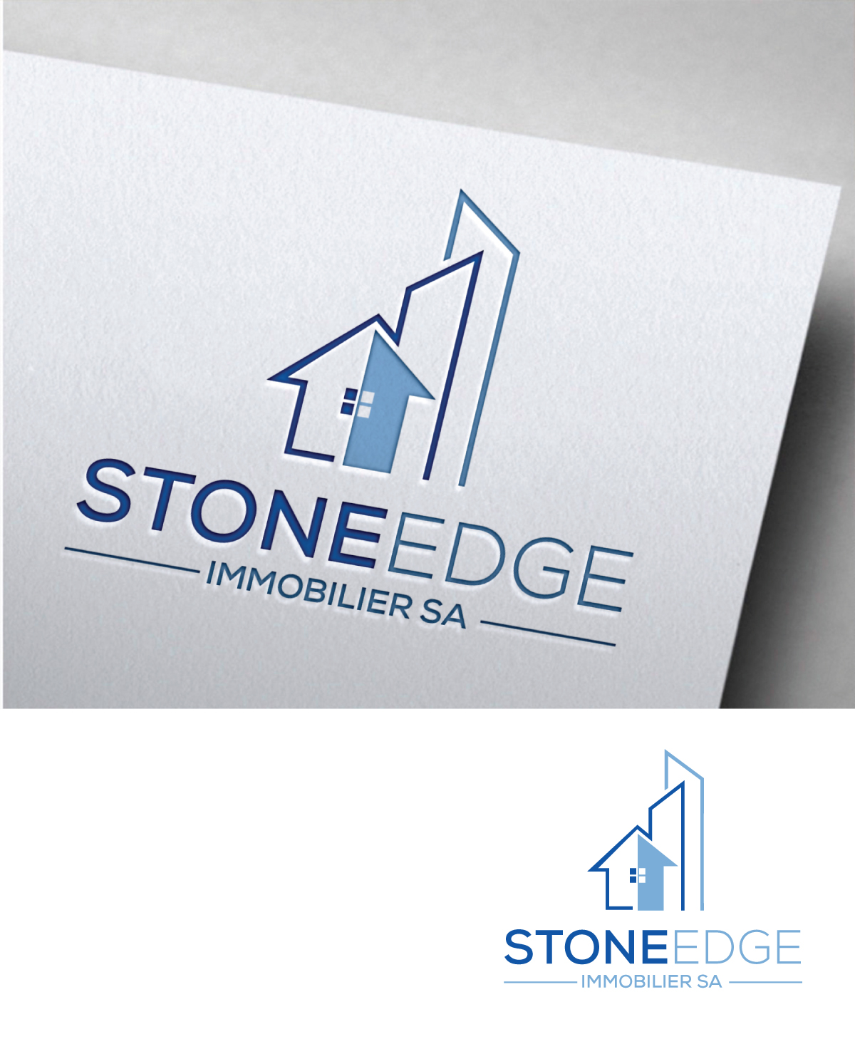 Logo Design by HEAVEN ART for StoneEdge Immobilier SA  | Design #27445545