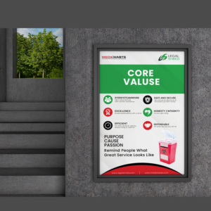 Poster of Core Values & Motto | Diseño de Póster por Maxo-Biz
