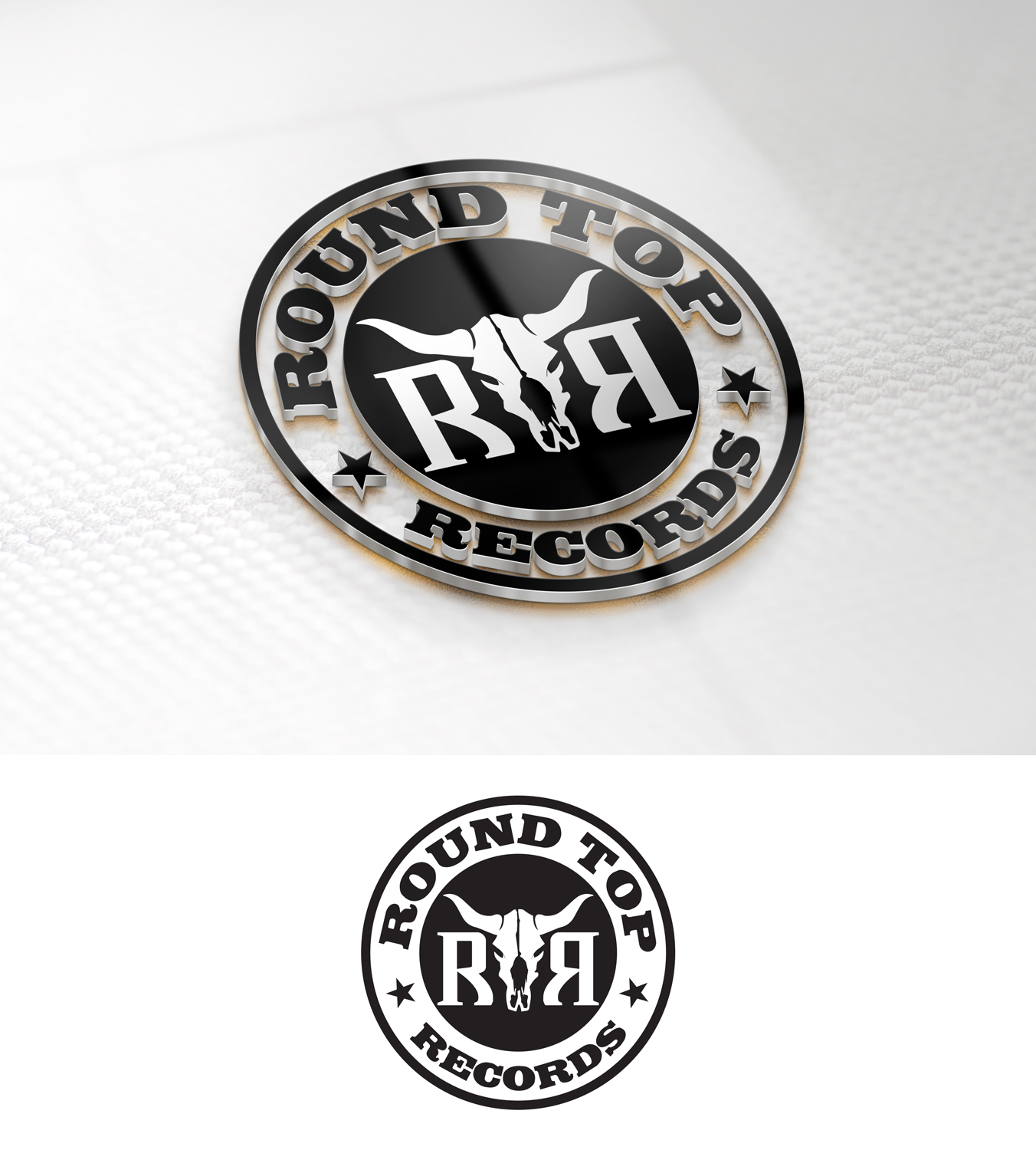 Logo Design by StromDesignHub for Round Top Vinyl  | Design #27452618