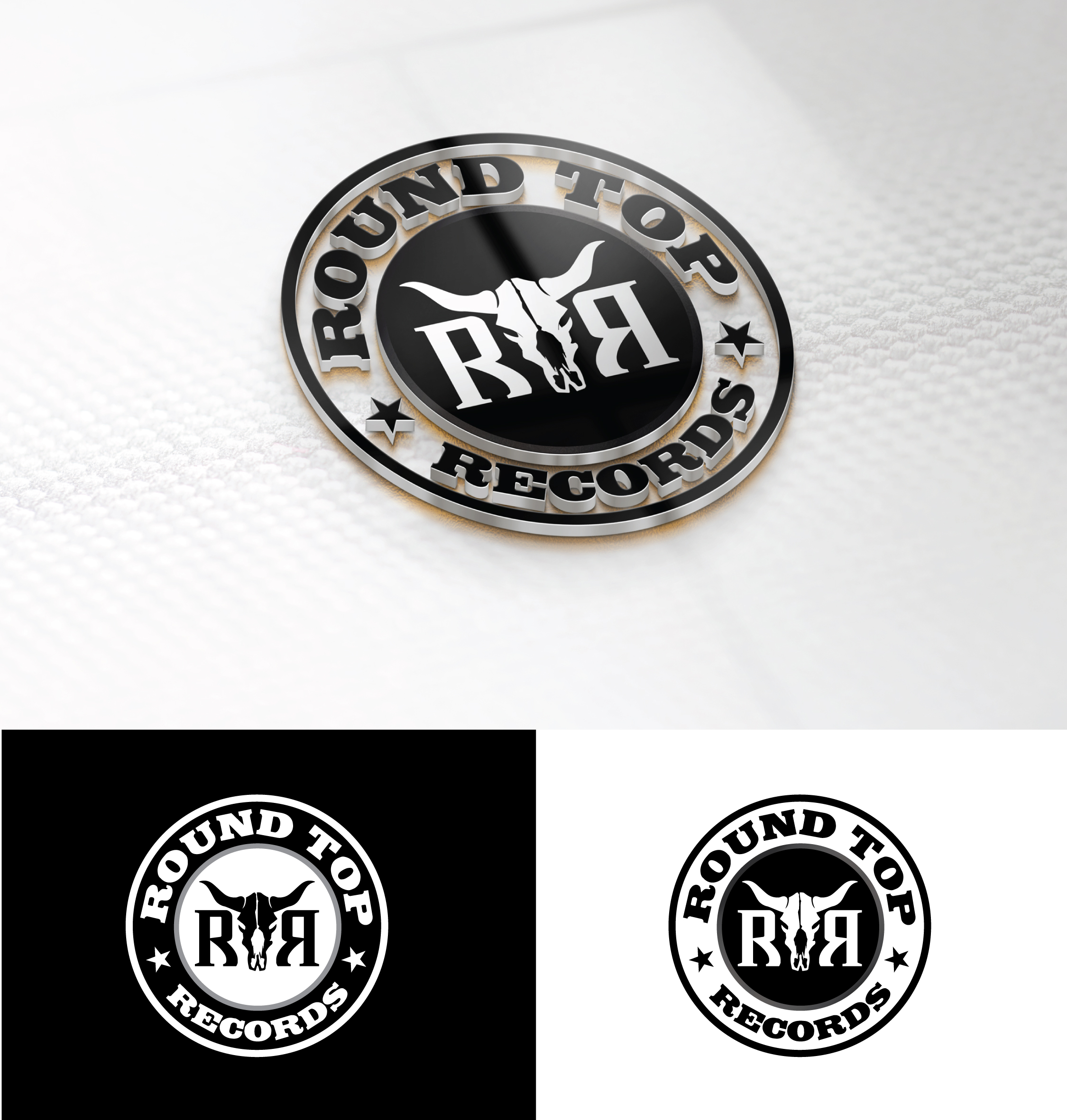 Logo Design by StromDesignHub for Round Top Vinyl  | Design #27454334