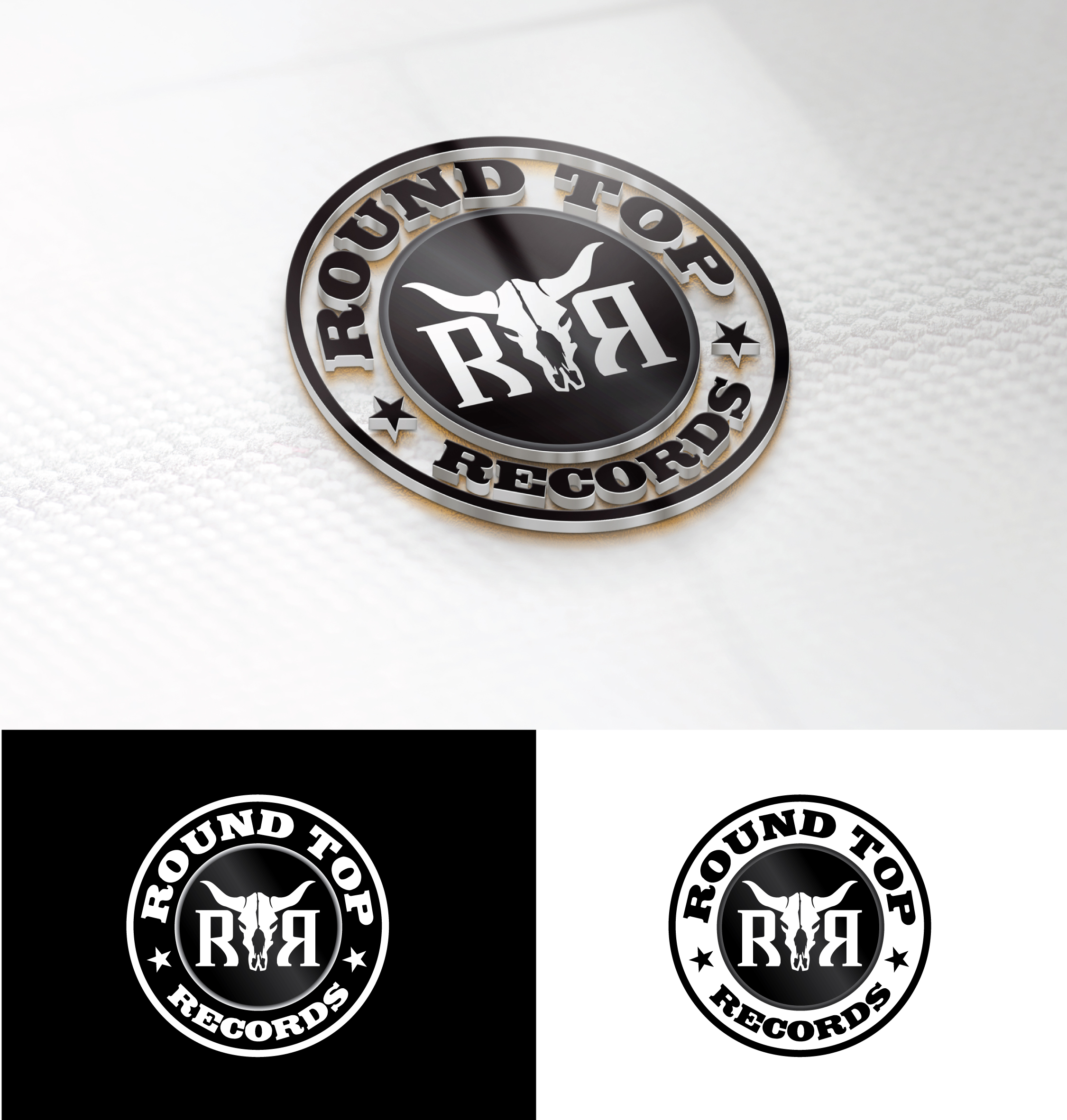 Logo Design by StromDesignHub for Round Top Vinyl  | Design #27455151