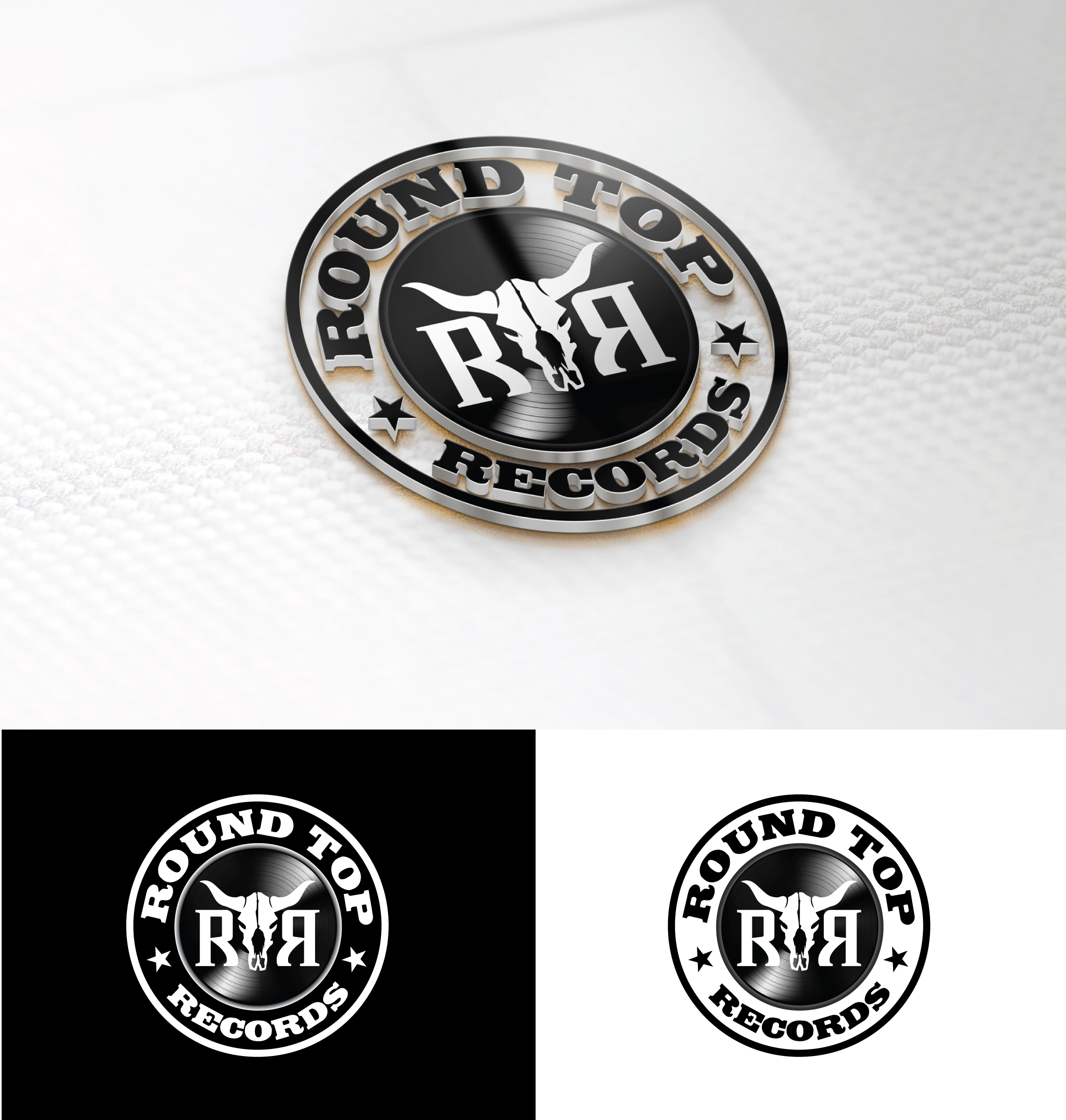 Logo Design by StromDesignHub for Round Top Vinyl  | Design #27455357