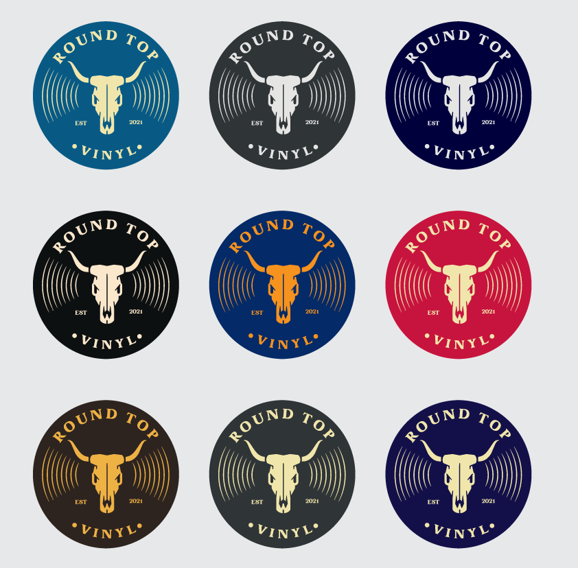 Logo Design by Graphicsbox for Round Top Vinyl  | Design #27455683