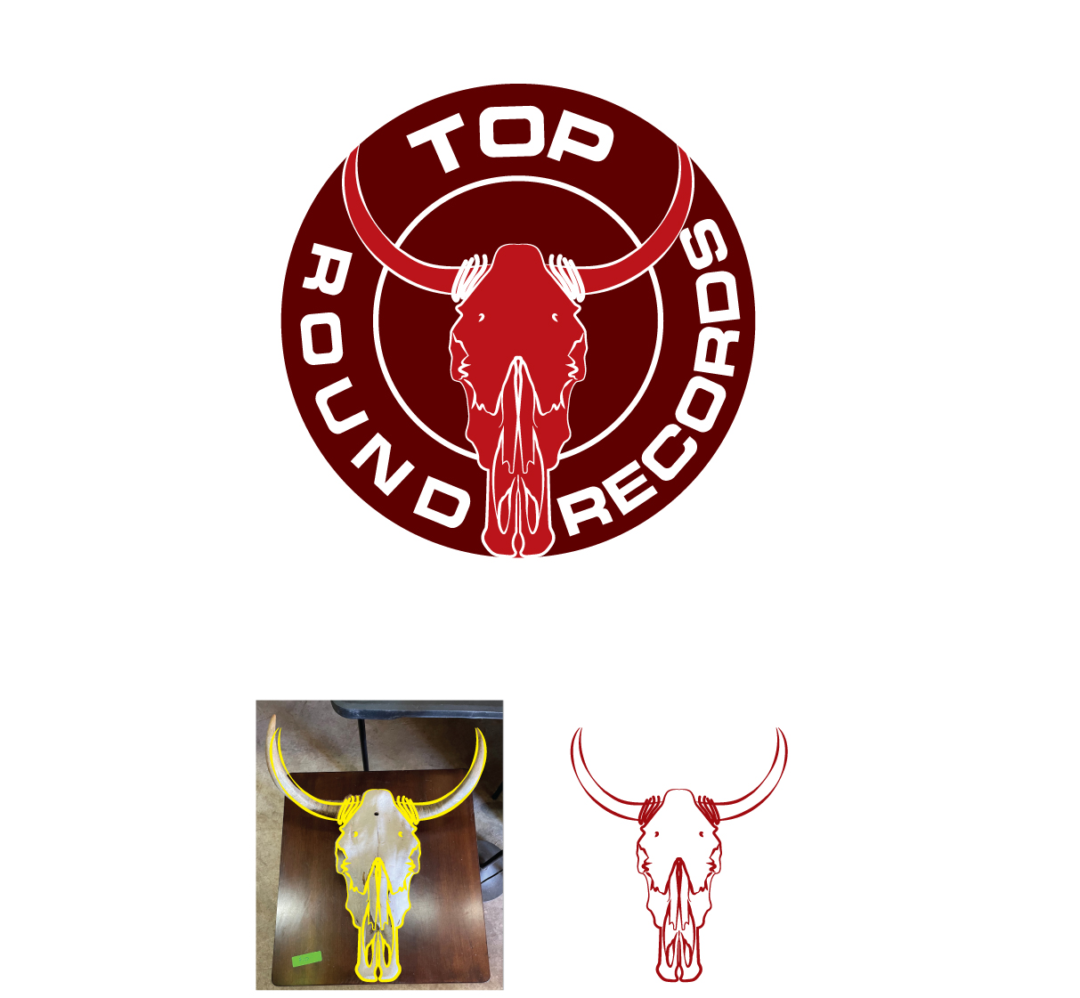 Logo Design by Rubia@ for Round Top Vinyl  | Design #27450898