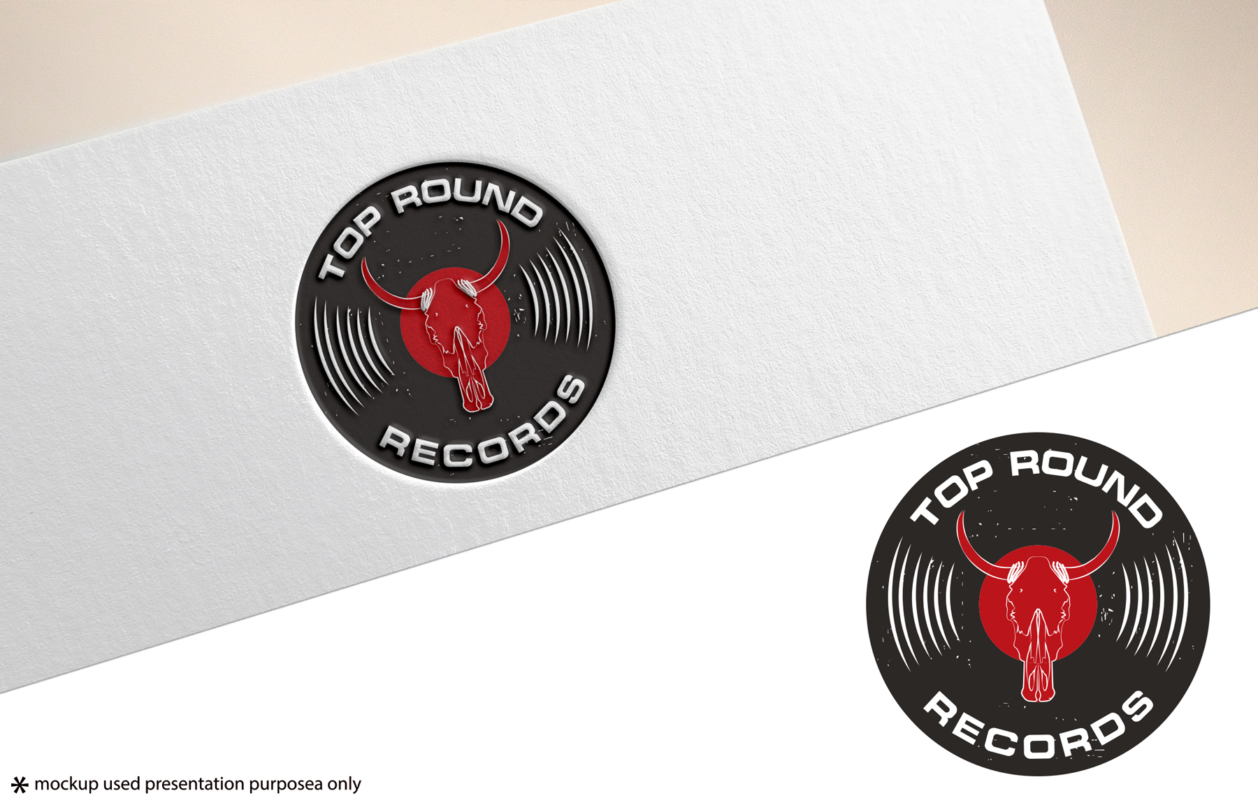 Logo Design by Rubia@ for Round Top Vinyl  | Design #27451249